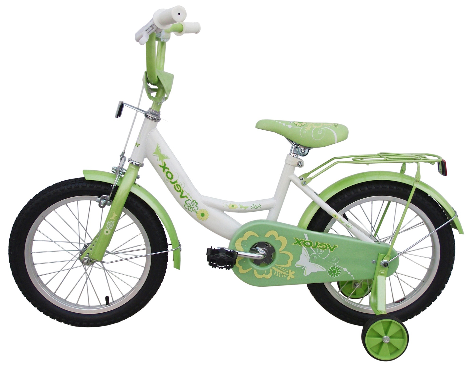 Детский двухколесный велосипед VELOX 1201 салатовый